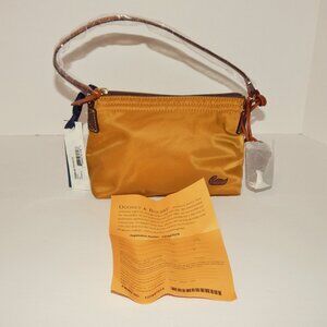 Vintage Dooney & Bourke Gold Nylon Pouchette FW480 NEW